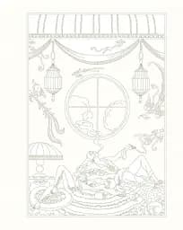 The Age of Glamour. An Art Deco Colouring Book - мініатюра 3