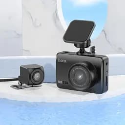 Відеореєстратор Hoco DV3 Driving Recorder With Display (dual-channel) Black - мініатюра 7