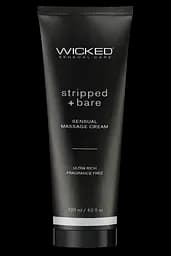 Массажный крем Wicked Sensual Care Stripped & Bare без запаха 120 ml