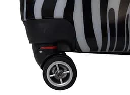 Валіза маленька Worldline Airtex 809 Zebra полікарбонат 55×39×20 см 35 л Блакитна - мініатюра 5