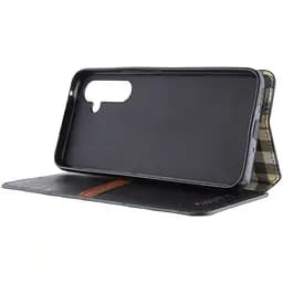 Шкіряний чохол-книжка GETMAN Cubic (PU) для Samsung Galaxy A26 5G Чорний - мініатюра 3