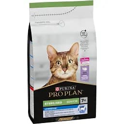 Сухой корм для стерилизованных котов старше 7 лет Purina Pro Plan Sterilised 7+ с индейкой 1.5 кг (12369529)