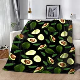 Плед плюшевий подарунковий 3D Avocado 160х200 см