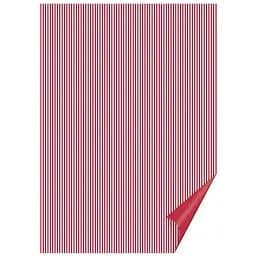 Папір з малюнком "Лінійка" двосторонній Червоний 21х31см 200г/м2 Heyda
