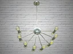 Люстра стельова LED Diasha MTL-16CR Loft, 16 ламп E27, висота 93 см, сучасний стиль для вітальні
