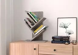 Фигурная полка для книг FP-36 400х575х216 мм Бетон