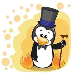 Набор для росписи по номерам Сказочный пингвин, Strateg, 30x30 см, ES166