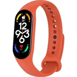 Силіконовий ремінець BeCover для Xiaomi Mi Smart Band 7 Orange (707482)