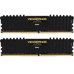 Модуль пам'яті для комп'ютера DDR4 16GB (2x8GB) 2400 MHz Vengeance LPX Black Corsair (CMK16GX4M2A2400C14)