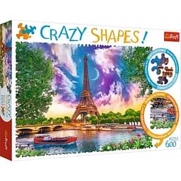 Пазлы "Небо над Парижем", 600 элементов 11115 Trefl Crazy Shapes (5900511111156)