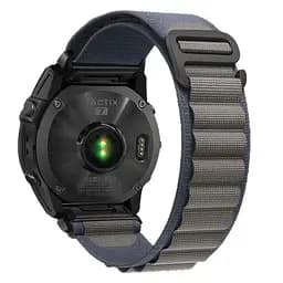 Ремінець для Garmin 20 mm, темно-синій, AlpinaStyle, тканинний поліестеровий ремінець для смарт-годин, дихаючий, для активного відпочинку та спорту, ArmorStandart (ARM85689) - мініатюра 2