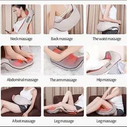 Роликовий 4D масажер для всього тіла з підігрівом 220V 12V Massager of Neck Kneading - мініатюра 7