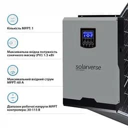 Сонячний інвертор Solarverse (SV3024A) 3kW (SV3024A) - мініатюра 4