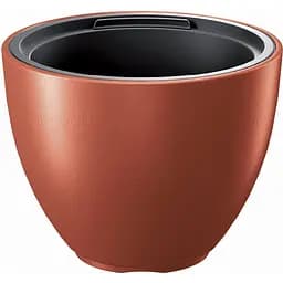 Горщик для квітів Prosperplast Heos з вкладишем 395 мм мідний (89311-7598)