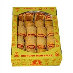 Печенье сдобное Добробут Клубничный ролл 0.6 кг