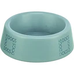 Миска для собак Trixie керамическая 0.4 л d 16 см серо-голубая