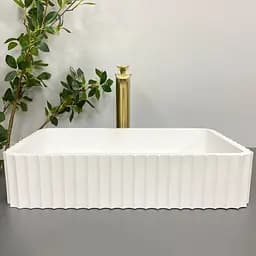 Умивальник VBI Florentia white matt накладний VBI-015000, Білий матовий - мініатюра 4