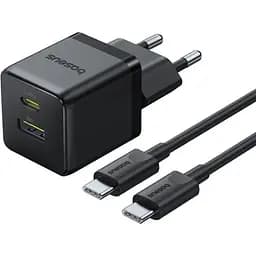 Мережевий зарядний пристрій Baseus Palm C+U 30W EU USB-C to USB-C cable black (P1011160A113-01)