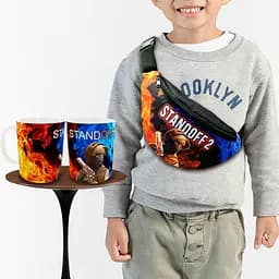 Подарочный набор :Сумка-бананка+ Кружка стендофф2 "Standoff 2" детский,для мальчика (00236)