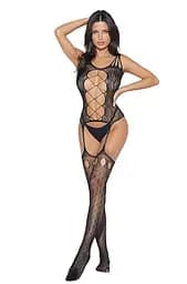 Бодістокінг Bodystocking 2075, black One Size