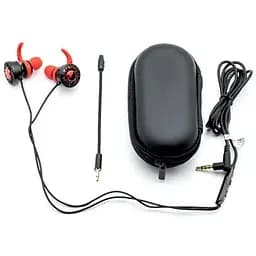 Дротові ігрові навушники Xtrike Me Gaming GE-109, 3.5mm, 1.2m, black-red