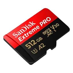 Карта пам'яті SanDisk 512 GB microSDXC UHS-I U3 Extreme Pro+SD Adapter (SDSQXCD-512G-GN6MA) - мініатюра 3