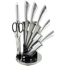 Набір ножів Royalty Line RL-KSS600 на підставці 5 ножів точило ножиці