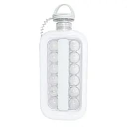 Форма силіконова ICE CUBE TRAY для льоду 17 кульок, у вигляді пляшки, сіра - мініатюра 4