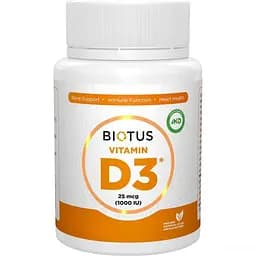 Витамин D3 Biotus 1000 МЕ 120 капсул