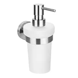 Дозатор для рідкого мила Bemeta Neo настінний скло 104109016, Білий