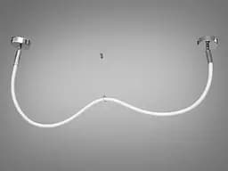 Сучасна світлодіодна люстра шланг потужністю 17W, срібна люстра