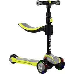 Самокат Best Scooter 60х18х34 см Жовто-сірий 000231425