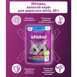 Вологий корм для котів Whiskas з тунцем в желе 85 г - мініатюра 6