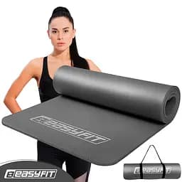 Коврик для йоги и фитнеса NBR 10 мм Серый EasyFit fit0025081