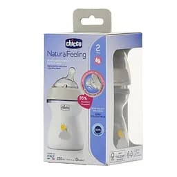 Пляшечка для годування Chicco Natural Feeling з силіконовою соскою, 250 мл (81323.50) - мініатюра 8