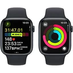 Смарт-годинник Apple Watch Series 9 GPS 45 mm Midnight Aluminium Case with Midnight Sport Band - M/L Model A2980 (Grade C) Seller Refurbished - мініатюра 8