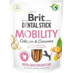 Ласощі для собак Brit Dental Stick Mobility для мобільності суглобів, колаген та куркума 7 шт. 251 г