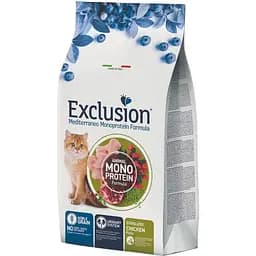 Сухий корм Exclusion Sterilized Chicken для стерилізованих котів з куркою 1.5 кг