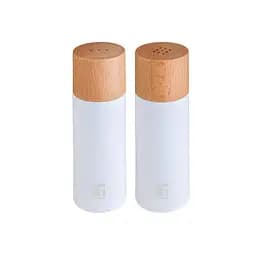 Набір для солі та перцю Bergner Naturally 2 предмета (BG-48518-WH)