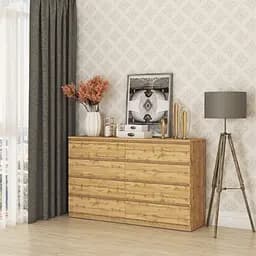 Комод в гостиную MebelStar Нео 8Ш 160x43x98 см Дуб тахо (MBS-1110)