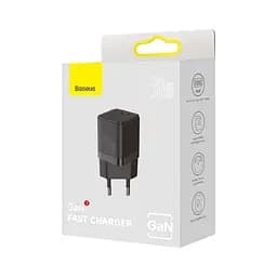 Адаптер-блок живлення мережевий Baseus GAN3 Fast Charger 30 W (CCGN010101) чорний - мініатюра 2