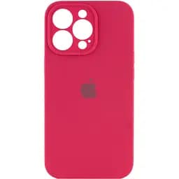 Чохол Silicone Case Full Camera Protective AA для Apple iPhone 14 Pro 6.1" Червоний / Rose Red