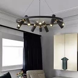 Современный светильник Spoor с плафонами-спотами Line.F J 063/18 BK