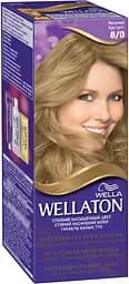 Стійка крем-фарба для волосся Wellaton, відтінок 8/0 (пісочний), 110 мл