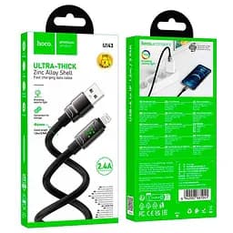 Кабель Hoco Lightning Joy charging data cable U143 1.2 м 2.4A - мініатюра 2