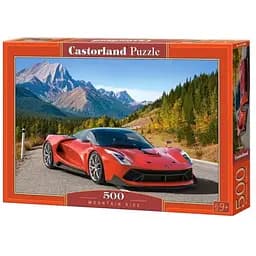 Пазл Castorland puzzle Красный автомобиль в горах, 500 эл. (B-52967)