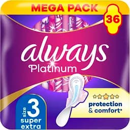 Гигиенические прокладки Always Platinum Super Extra (размер 3) 36 шт.