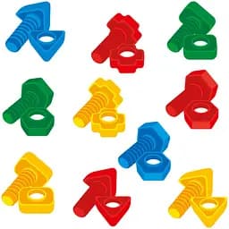 Гра розвиваюча Vladi Toys Набір болтів і гайок (VT2905-20)  - мініатюра 3