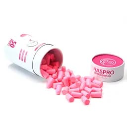 Пенные беруши для сна 50 пар HASPRO TUBE50 SNR 38 дБ Розовые (1125-02)