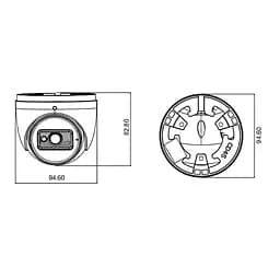 IP-відеокамера 8Mp TVT TD-9584E3B (D/PE/AR2) f=2.8mm з мікрофоном (77-00357) - мініатюра 2